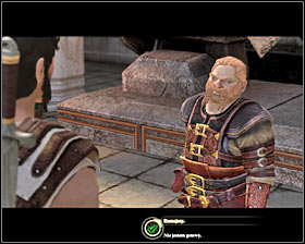 If you have the required amount of sovereigns (private or received from Dougal) and the map, talk with Bartrand #1 and hand him all the items required to begin the expedition - The Deep Roads Expedition - p. 1 - Act I - Dragon Age II Game Guide