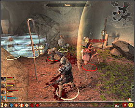 Id suggest stopping the team once again and attracting single enemies (M63, 2) - Blackpowder Courtesy - p. 1 - Act II - Dragon Age II Game Guide
