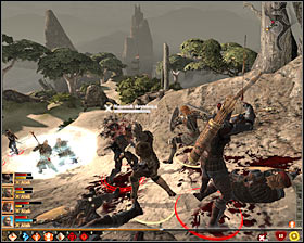 Right after getting to the surface you will be forced into a new fight - Blackpowder Courtesy - p. 1 - Act II - Dragon Age II Game Guide