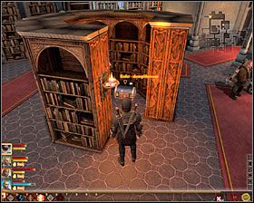 Head north and after a while you should reach a rather big library - Prime Suspect - p. 2 - Act II - Dragon Age II Game Guide