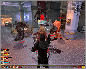 Even though very strong Abominations will join the fight, Gascard should be the first one to eliminate #1 - Prime Suspect - p. 2 - Act II - Dragon Age II Game Guide