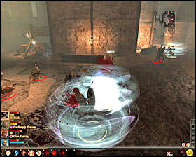 Unfortunately Petrice will run away right before the fight, so you will be on your own - Offered and Lost - p. 2 - Act II - Dragon Age II Game Guide