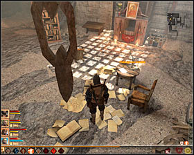 After the fight there will be a short cutscene, during which the party members will notice that the woman from the painting is strikingly similar to Leandra - All That Remains - p. 2 - Act II - Dragon Age II Game Guide