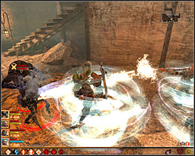 The fight consists of as much as five parts, but Quentin will become an active participant only after you advance to the last part - All That Remains - p. 3 - Act II - Dragon Age II Game Guide