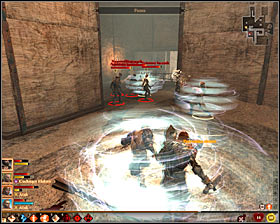 During the fight you should first take care of quickly eliminating the Thug Leader #1 - Following the Qun - Act II - Dragon Age II Game Guide
