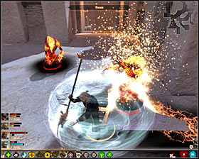 Once the Shades are gone, start attacking the Templar Lieutenant #1 - The Last Straw - p. 6 - Act III - Dragon Age II Game Guide