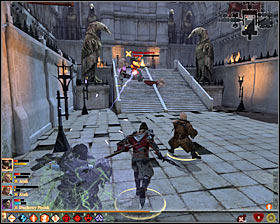 Unfortunately you have to consider that monsters will also participate in the fights - The Last Straw - p. 7 - Act III - Dragon Age II Game Guide