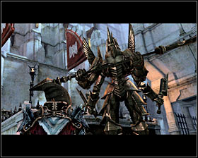 As you deprive Meredith of around 1 of her health, a short cutscene will play #1 - The Last Straw - p. 9 - Act III - Dragon Age II Game Guide