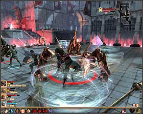 After depriving Meredith of another part of her health bar, two new Gate Guardians will appear at the same time #1 - The Last Straw - p. 9 - Act III - Dragon Age II Game Guide