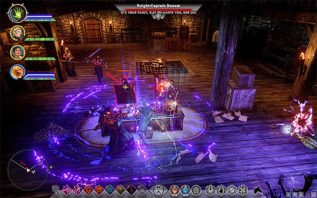 You need to defeat Denam and the rest of the infected Templars - Dragon Age Inquisition: Champions of the Just (siding with templars) - Main storyline quests (The Path of the Inquisitor) - Dragon Age: Inquisition Game Guide & Walkthrough