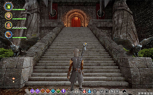 Climb up the stairs to meet with Lucius - Dragon Age Inquisition: Champions of the Just (siding with templars) - Main storyline quests (The Path of the Inquisitor) - Dragon Age: Inquisition Game Guide & Walkthrough