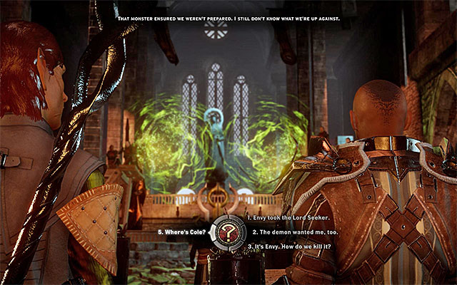 Talk to Barris before you head out to find the veterans and the lyrium cache - Dragon Age Inquisition: Champions of the Just (siding with templars) - Main storyline quests (The Path of the Inquisitor) - Dragon Age: Inquisition Game Guide & Walkthrough