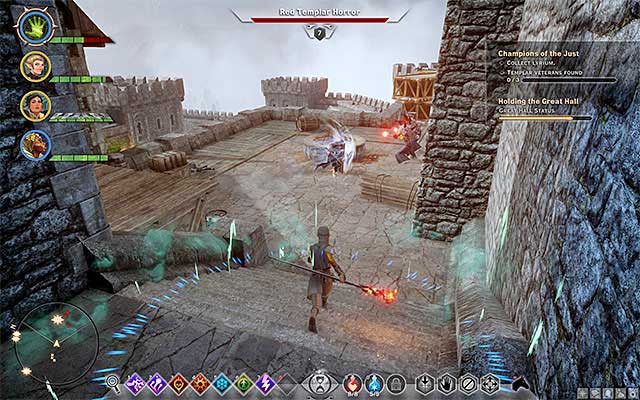 One of the veterans at the barracks - Dragon Age Inquisition: Champions of the Just (siding with templars) - Main storyline quests (The Path of the Inquisitor) - Dragon Age: Inquisition Game Guide & Walkthrough