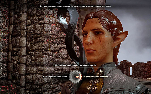 Try to leave the arena and you will meet the Templars - Dragon Age Inquisition: Champions of the Just (siding with templars) - Main storyline quests (The Path of the Inquisitor) - Dragon Age: Inquisition Game Guide & Walkthrough