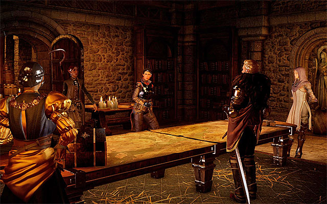 You will be allowed to learn more about your advisors - Dragon Age Inquisition: The Threat Remains - Main storyline quests (The Path of the Inquisitor) - Dragon Age: Inquisition Game Guide & Walkthrough