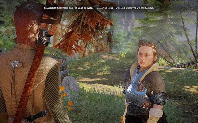 Talk to Harding - Dragon Age Inquisition: The Threat Remains - Main storyline quests (The Path of the Inquisitor) - Dragon Age: Inquisition Game Guide & Walkthrough