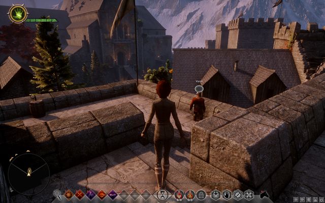 Varric waiting on the walls - Dragon Age Inquisition: From Ashes - Main storyline quests (The Path of the Inquisitor) - Dragon Age: Inquisition Game Guide & Walkthrough