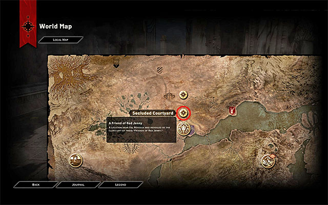 Obtaining all three handkerchiefs unlocks, on the world map, a location connected with Val Royeaux - Dragon Age Inquisition: A Friend of Red Jenny - new party member - The Inner Circle (companion quests) - Dragon Age: Inquisition Game Guide & Walkthrough