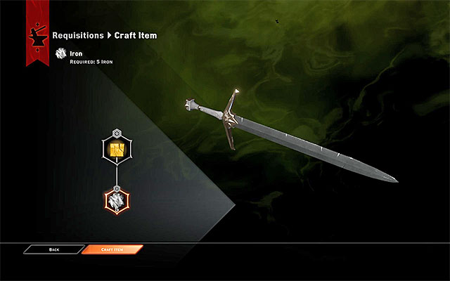 Realize the commission - Dragon Age Inquisition: Requisition for Weapons - Side quests - Haven - Dragon Age: Inquisition Game Guide & Walkthrough