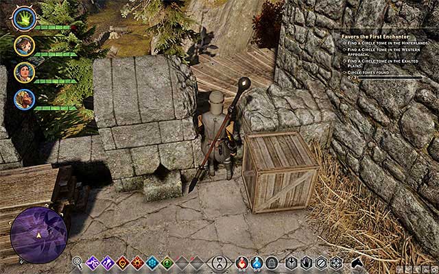 You can find the Circle Tomes in any order that you want - Dragon Age Inquisition: Favors for the First Enchanter - The Inner Circle (companion quests) - Dragon Age: Inquisition Game Guide & Walkthrough