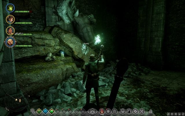 The glyph on the rock - Dragon Age Inquisition: Measuring the Veil - The Inner Circle (companion quests) - Dragon Age: Inquisition Game Guide & Walkthrough