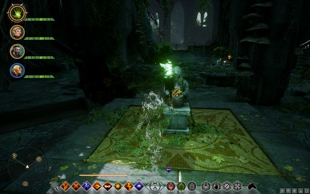 The first altar - activate it with the Veilfire in your hand - Dragon Age Inquisition: Rumors of the Sulevin Blade / Ruined Blade - Side quests - Emprise du Lion - Dragon Age: Inquisition Game Guide & Walkthrough