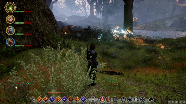 One of the enemy camps by the river. - Dragon Age Inquisition: Lead the Charge - The Frostback Basin - Jaws of Hakkon DLC - Dragon Age: Inquisition Game Guide & Walkthrough