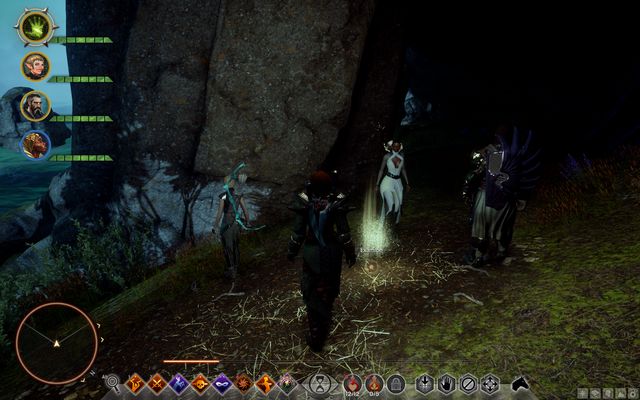 The ritual site - examine the objects. - Dragon Age Inquisition: In Exile - The Frostback Basin - Jaws of Hakkon DLC - Dragon Age: Inquisition Game Guide & Walkthrough