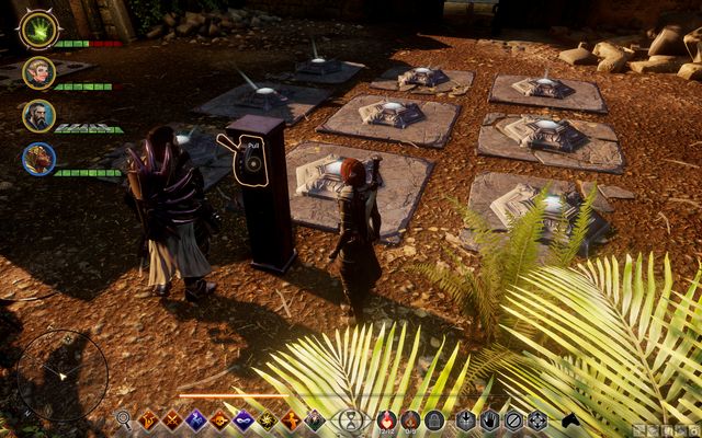 The puzzle with plates. - Dragon Age Inquisition: On Ameridans Trail - The Frostback Basin - Jaws of Hakkon DLC - Dragon Age: Inquisition Game Guide & Walkthrough