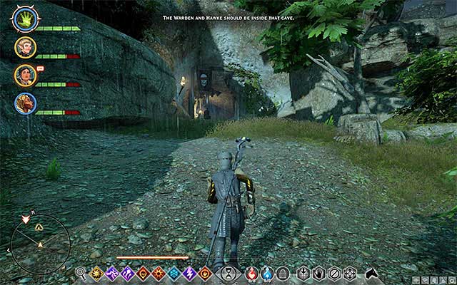 The spot where Hawke is waiting for you - Dragon Age Inquisition: Here Lies the Abyss - Main storyline quests (The Path of the Inquisitor) - Dragon Age: Inquisition Game Guide & Walkthrough