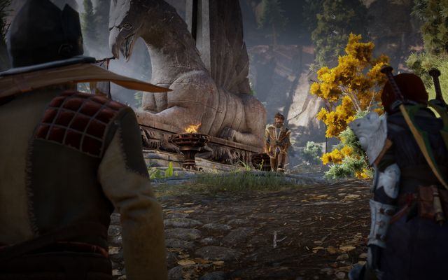 A fragment of a cutscene in Redcliffe - Dragon Age Inquisition: Subjected to His Will - The Inner Circle (companion quests) - Dragon Age: Inquisition Game Guide & Walkthrough