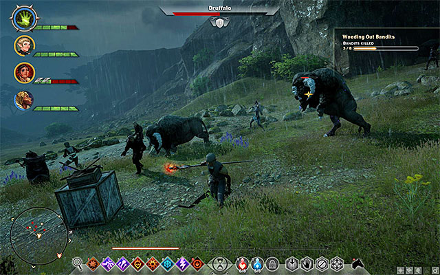 You can find drufalloes, e.g. at the Crestwood farm - Dragon Age Inquisition: Longbow Requisition in Crestwood - Side Quests - Crestwood - Dragon Age: Inquisition Game Guide & Walkthrough