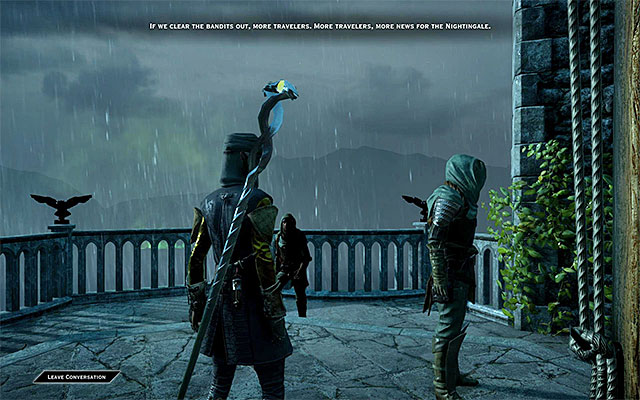 from the scout, you learn about highwaymen - Dragon Age Inquisition: Weeding Out Bandits - Side Quests - Crestwood - Dragon Age: Inquisition Game Guide & Walkthrough
