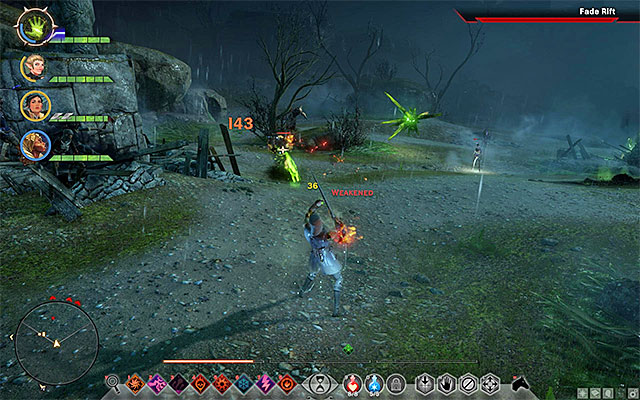 You can reach the rift only after the water level, in the lake, drops - Dragon Age Inquisition: Rift at Caer Bronach - Side Quests - Crestwood - Dragon Age: Inquisition Game Guide & Walkthrough