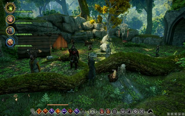 The map near the campsite - Dragon Age Inquisition: The Map of Elgarnan Keep - Side Quests - Emerald Graves - Dragon Age: Inquisition Game Guide & Walkthrough