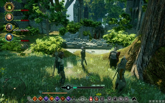 The treasure hidden near the tree - Dragon Age Inquisition: The Map of Elgarnan Keep - Side Quests - Emerald Graves - Dragon Age: Inquisition Game Guide & Walkthrough