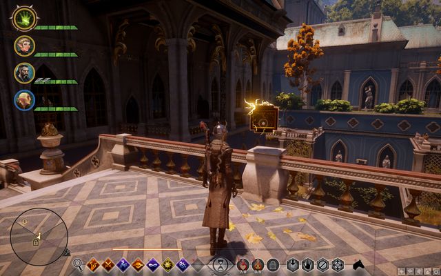 The reward on the balcony - Dragon Age Inquisition: Chateau dOnterre - Side Quests - Emerald Graves - Dragon Age: Inquisition Game Guide & Walkthrough