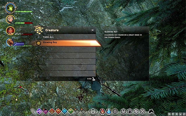 Defeat the strong rebel mage and loot him for the key - Dragon Age Inquisition: A Glowing Key - Side quests - The Storm Coast - Dragon Age: Inquisition Game Guide & Walkthrough