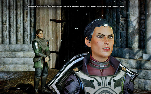 Cassandra is following the party from the very beginning of the game - Dragon Age Inquisition: Warriors on the battlefield - Combat - Dragon Age: Inquisition Game Guide & Walkthrough