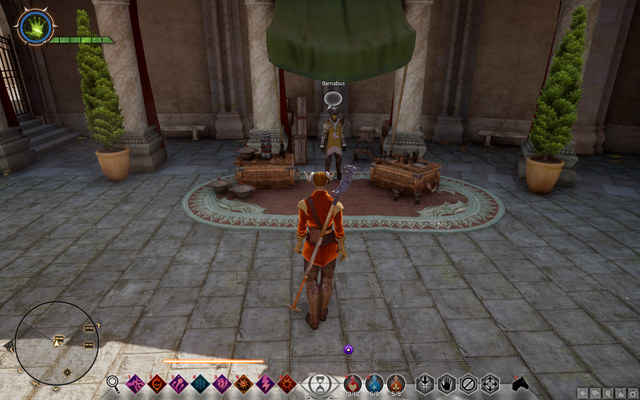 One of the merchants in Val Royeaux - thee capital city of commerce - Dragon Age Inquisition: Merchants - Exploration of the game world - Dragon Age: Inquisition Game Guide & Walkthrough