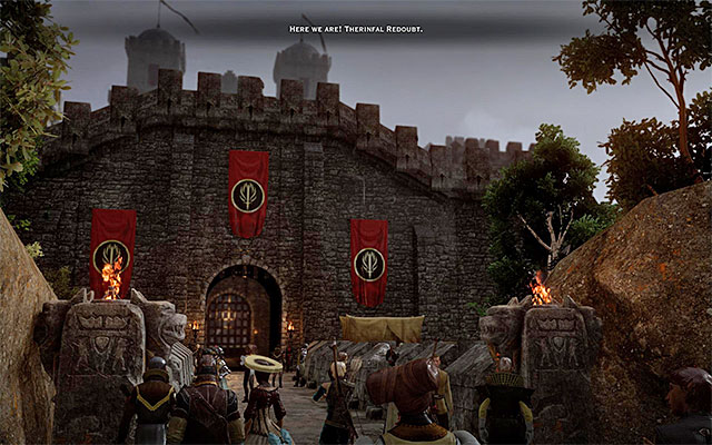 You visit the Redoubt at the main Templar city - Dragon Age Inquisition: Therinfal Redoubt - Basic information - Therinfal Redoubt - Dragon Age: Inquisition Game Guide & Walkthrough