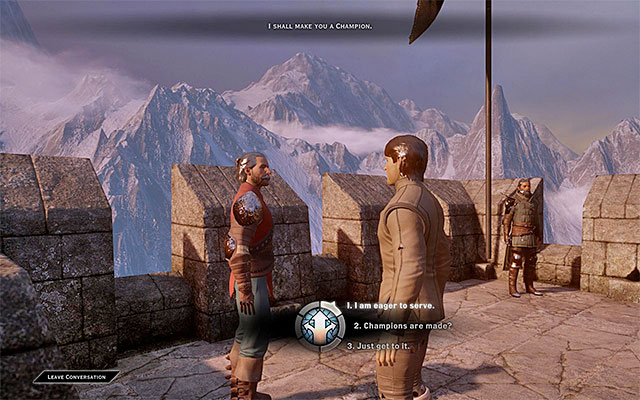 You need to perform all the activities tasked to you by the trainer - Dragon Age Inquisition: Specializations - Character development - Dragon Age: Inquisition Game Guide & Walkthrough