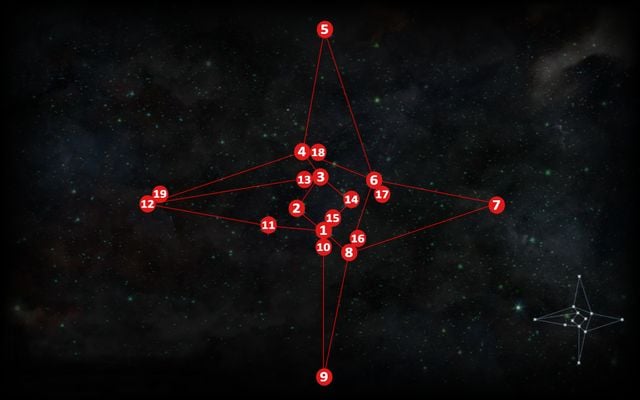 The last astrarium is on the hill (M7,1c), right above the campsite in the central part of the map - Dragon Age Inquisition: Astrariums and ocularums in Emerald Graves - Emerald Graves - Dragon Age: Inquisition Game Guide & Walkthrough