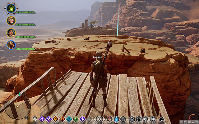 The fifteenth shard (M8,3p) is another one that is difficult to reach - Dragon Age Inquisition: Shards in the Oasis - Side quests - The Forbidden Oasis - Dragon Age: Inquisition Game Guide & Walkthrough