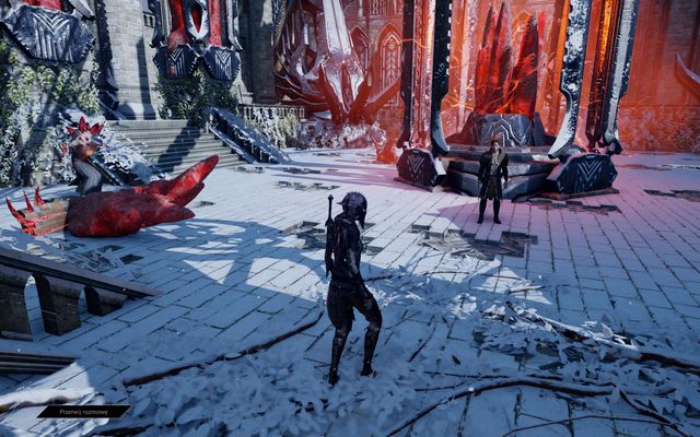 Imshael on the courtyard - Dragon Age Inquisition: Call me Imshael - Side quests - Emprise du Lion - Dragon Age: Inquisition Game Guide & Walkthrough