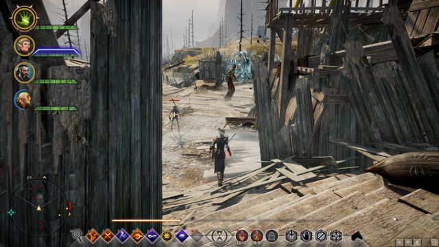 A barrier separating you from the hole - Dragon Age Inquisition: Lay Rest the Western Ramparts - Side quests - Exalted Plains - Dragon Age: Inquisition Game Guide & Walkthrough