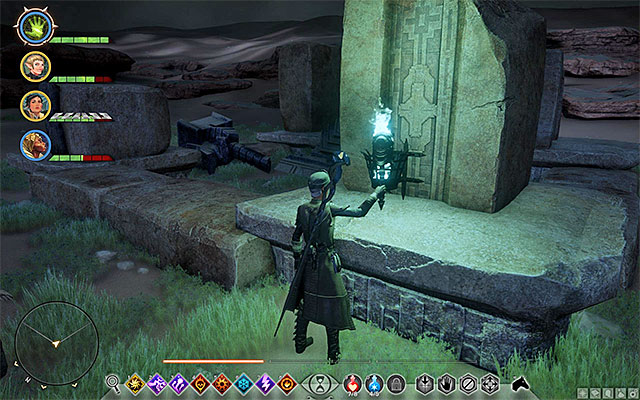 One of the Braziers - you have to light them in the order in which the game requires. - Dragon Age Inquisition: The Tomb of Fairel - Side quests - The Hissing Wastes - Dragon Age: Inquisition Game Guide & Walkthrough