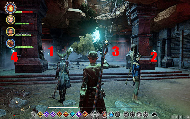 Reach the main hall and start lighting the Braziers - Dragon Age Inquisition: The Tomb of Fairel - Side quests - The Hissing Wastes - Dragon Age: Inquisition Game Guide & Walkthrough