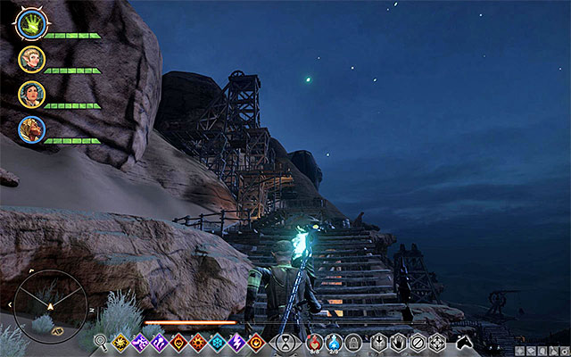 You can unlock this quest by interacting with any ocularum from the ones located in the Hissing Wastes (M16,3) - Dragon Age Inquisition: Shards in the Wastes - Side quests - The Hissing Wastes - Dragon Age: Inquisition Game Guide & Walkthrough