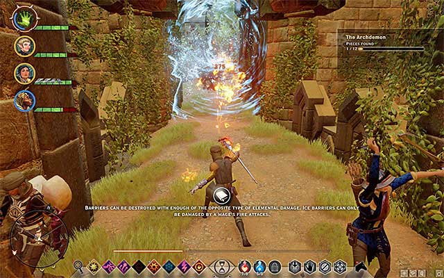 Destroy the barrier and use the door - Dragon Age Inquisition: A Tevinter Relic Hunt - Side quests - The Western Approach - Dragon Age: Inquisition Game Guide & Walkthrough